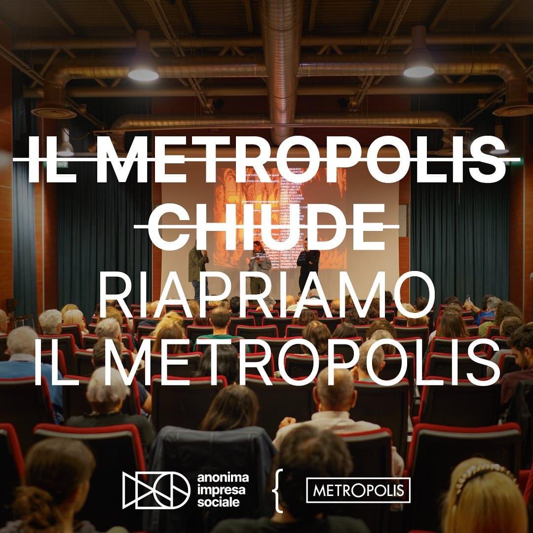 Per motivi indipendenti  dalla nostra volontà, la storica sede del Metropolis in piazza Carlo Marx non può per qualche tempo ospitare la nostra attività cinematografica.

cinemametropolis.it/eventi/3863/