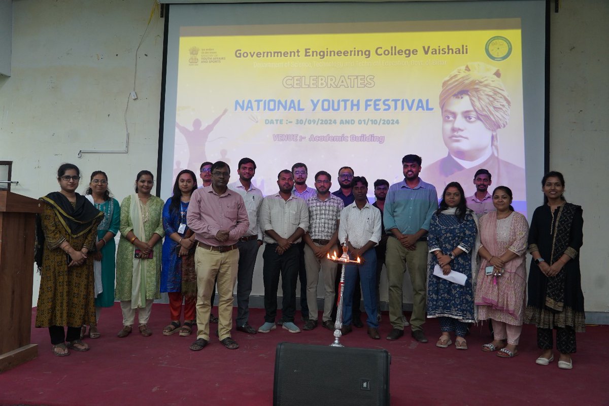 gec_vaishali's tweet photo. “Relive the best moments of #NYF2024! A celebration of youth, culture, and talent across the nation. Here’s a glimpse of the unforgettable celebration. 🌟 Watch, share, and feel the youth energy! 💥 #NationalYouthFestival #YouthPower”
#ScienceMela
#InnovationbyYouth
#NYF2025 https://t.co/JAPiW4ngJN