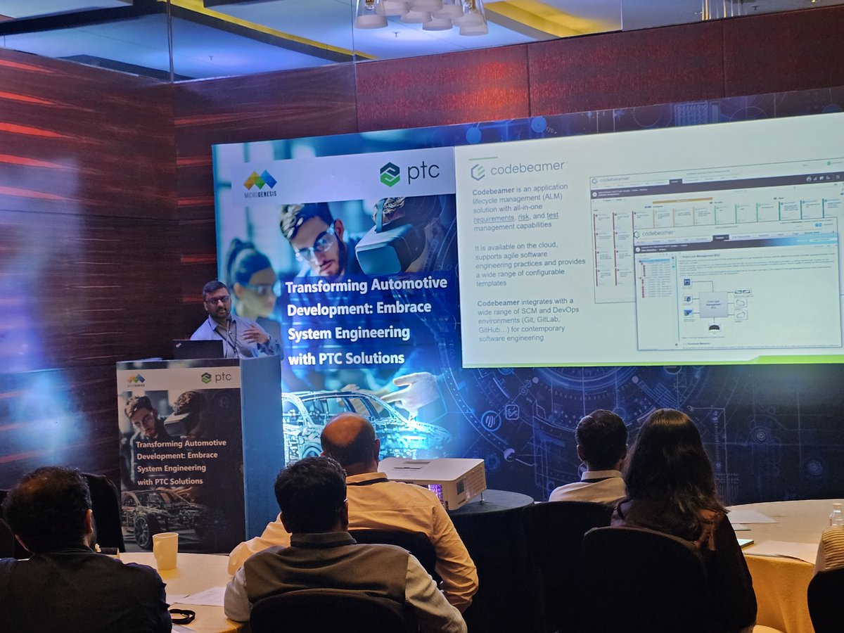 Mgtechsoft's tweet photo. #ThrowbackPost
A big thank you to all the attendees and speakers who joined us for the #MicroGenesis & @PTC event on 20th September in Pune.
Here’s a sneak peek from the event!
#MicroGenesis #PTCCodebeamer #CodebeamerALM #CoPartneringEvent https://t.co/vJAuD9Xs4P