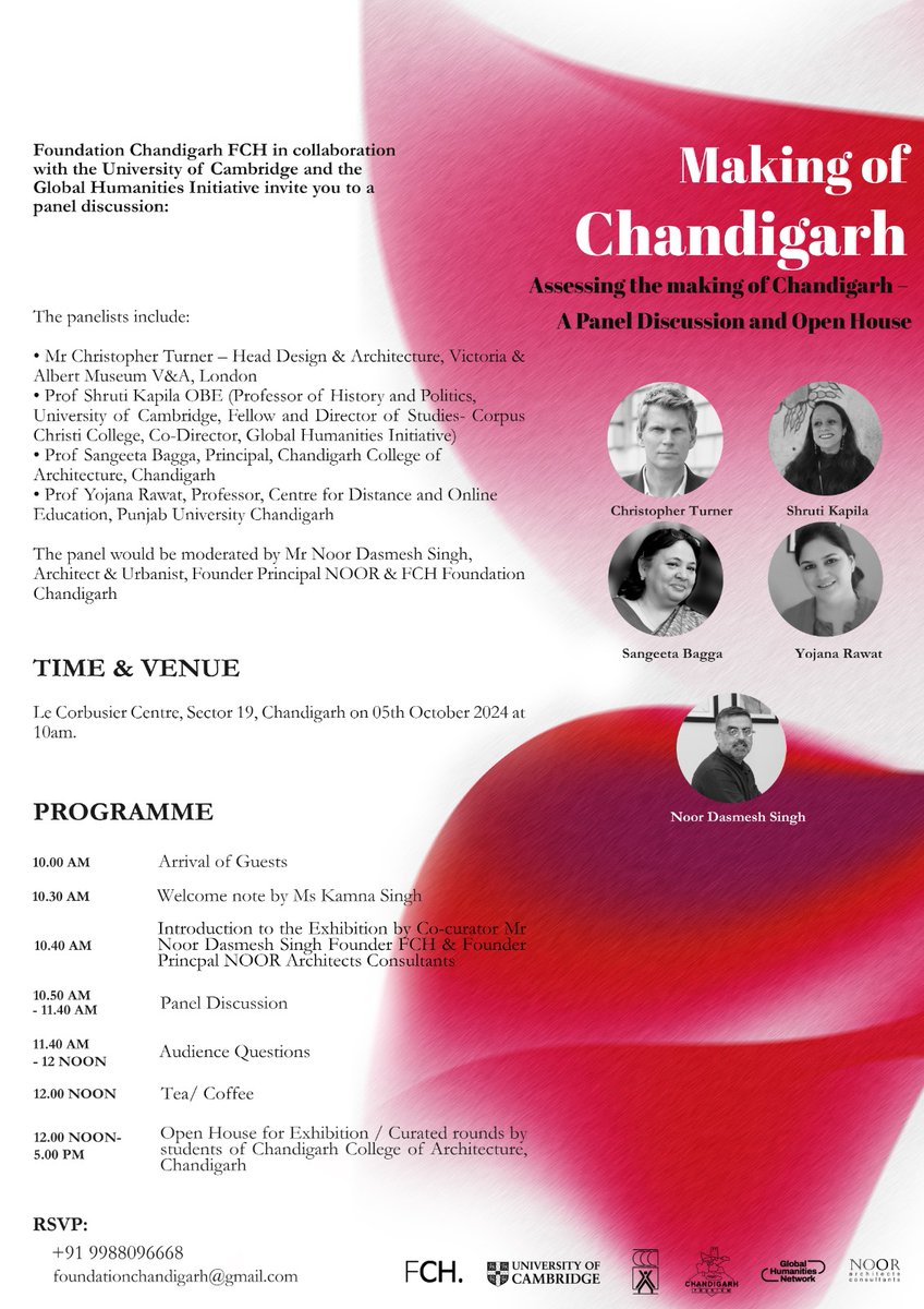 Watch out for our 10am event as the Old Architects Office, Sector 19, Chandigarh.