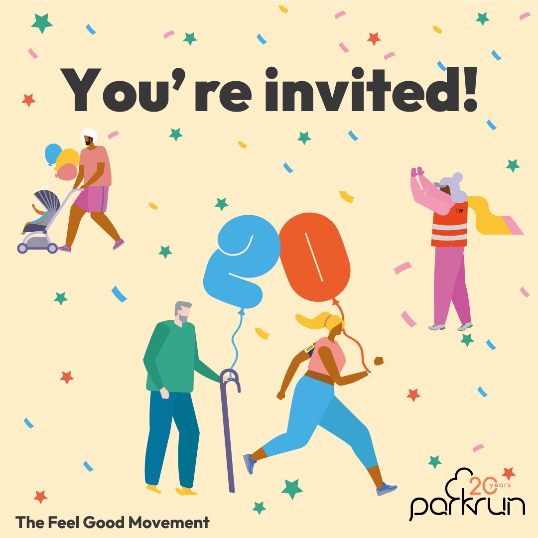 Are you joining us this weekend to celebrate our 20th birthday? 🎉 

#TheFeelGoodMovement