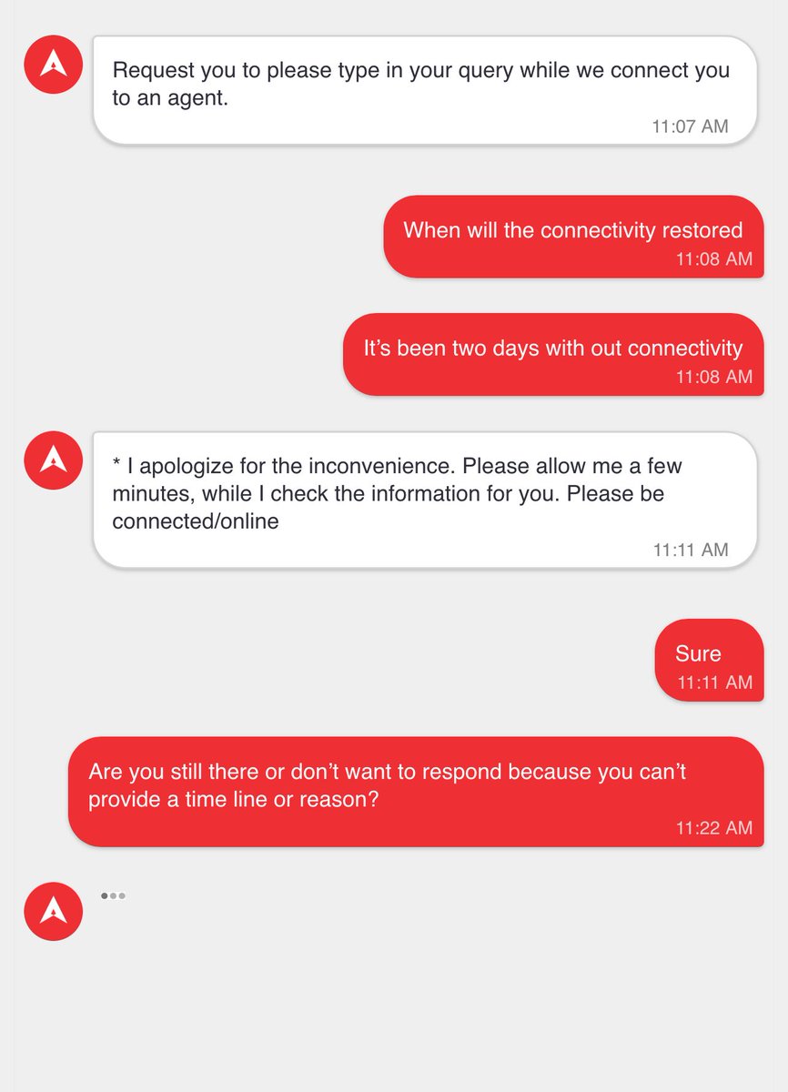 elishareps's tweet image. #ACTFibernet ⁦@ACTFibernet⁩ the speed with which your service personnel respond