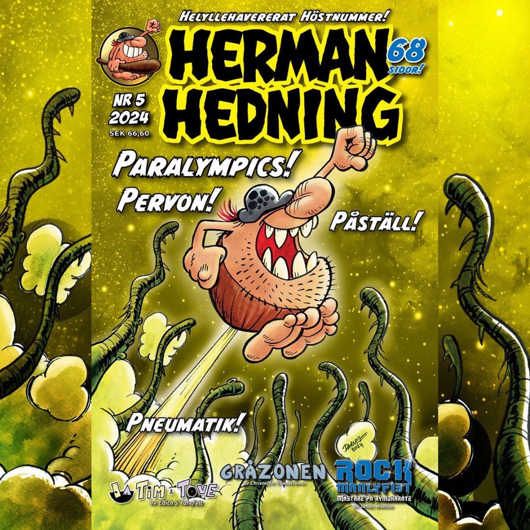 Det är äntligen HELG! Då sätter jag av mot Karlstad och RETROLANDMÄSSAN nojesfabriken.se/event/massa-re…
Vi ses där OCH är fyrkantiga!🍺🤘🔥🎆

🔥 linktr.ee/HermanHedning 🔥
 #hermanhedning #svenskaserier #komedi #humor #tecknadeserier #comics #bandedessinee #retro #games #movies