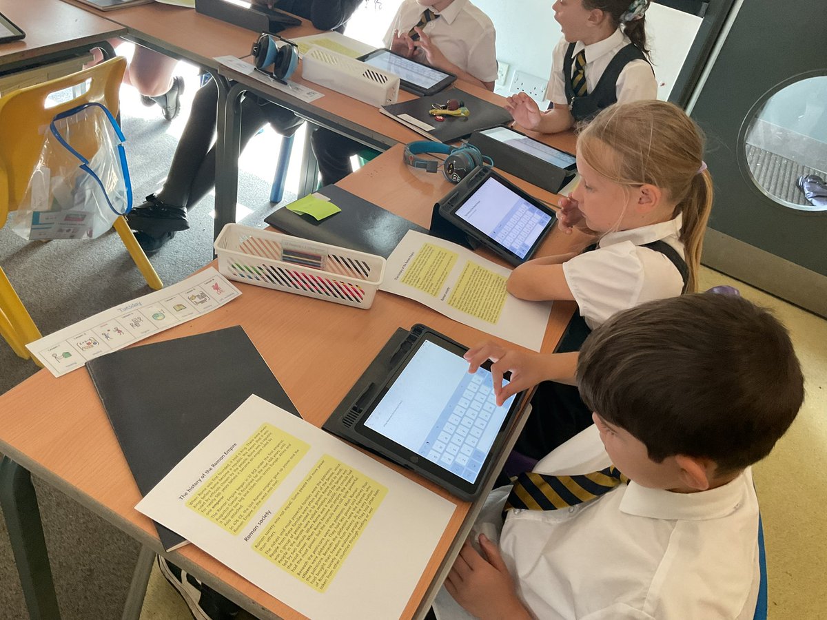 We’ve been using our learning in history to improve our typing skills this week. In our tying lesson we focussed on using the return key to create paragraphs and how to find punctuation on the keyboard. <a href="/CroxtethC/">CroxtethCPS</a>