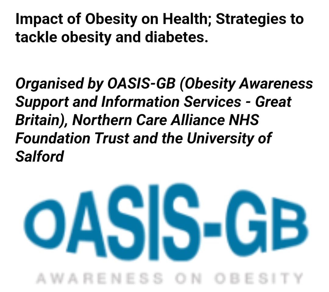 Welcome to a day of talks, discourse and networking on #Obesity 
<a href="/SalfordCO_NHS/">Salford Care Organisation</a>

endodiabesity.org/2024/10/03/imp…