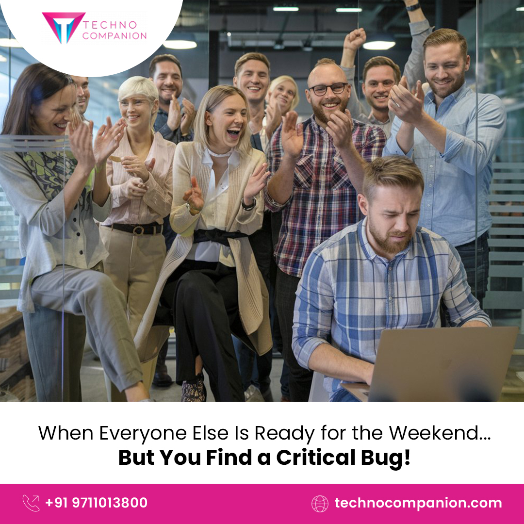 TechnoCompanion's tweet photo. π When everyone else is ready for the weekend... but you find a critical bug! π
Donβt worry; weβve got your back! At Techno Companion, weβre here to tackle those last-minute issues so you can enjoy your off time without any stress.
#weekendwarriors #techtoroubles #bugbusters https://t.co/b78WjG9dSP