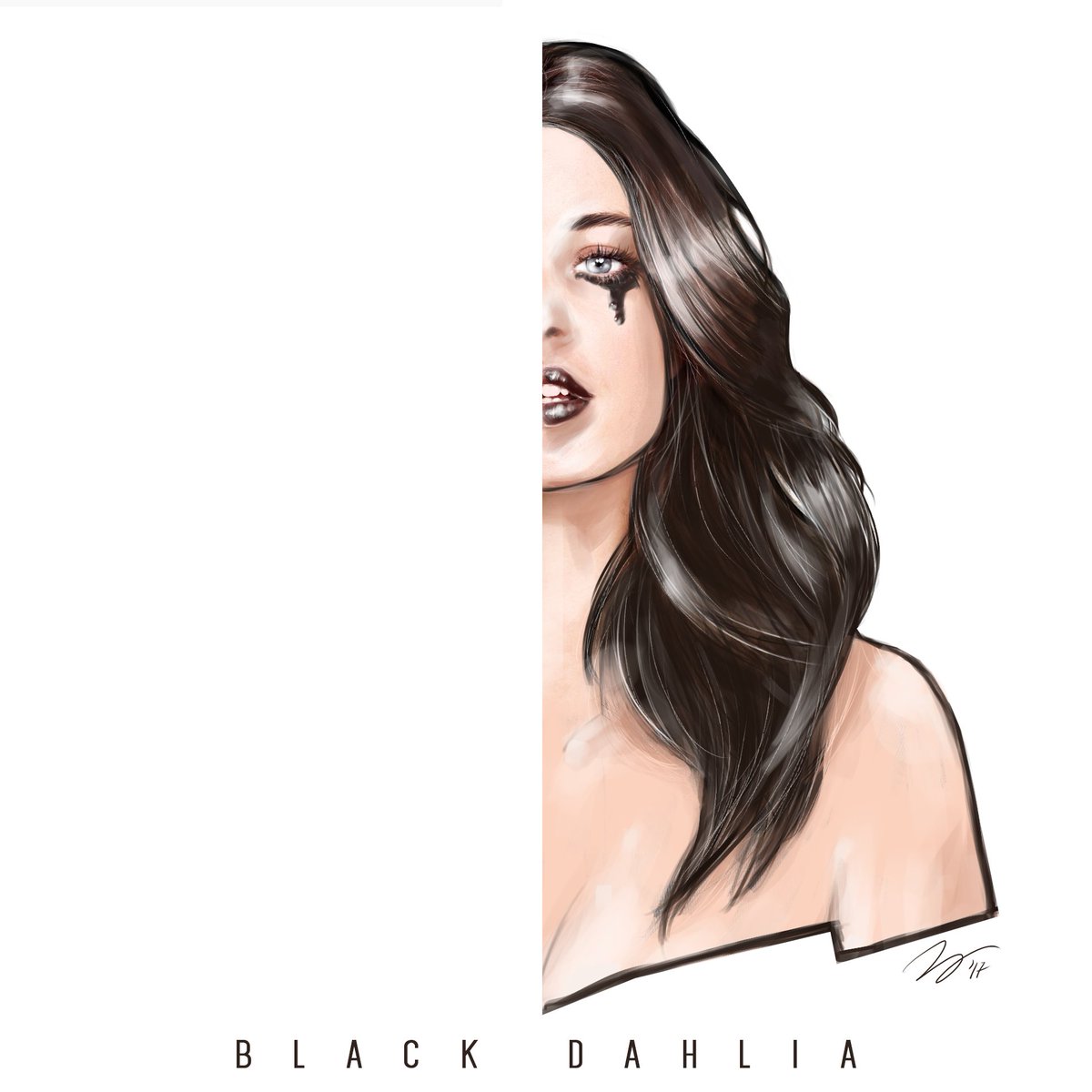 New Post From The Past. Hit By The Black DAHLIA Sad  Story. #madewithwacom #Digital #Painting #blackdahlia