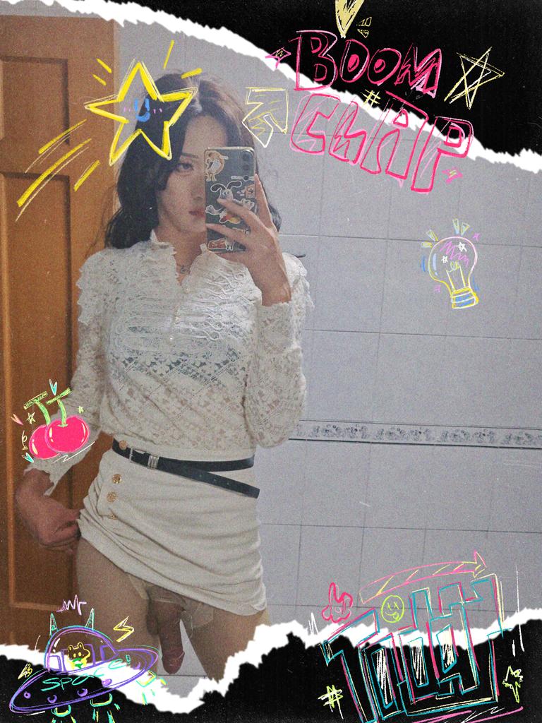 #男娘 #女装男孩子 #伪街 
谁还没个仙女棒喽👿10cm高跟好累，但是超级喜欢😗