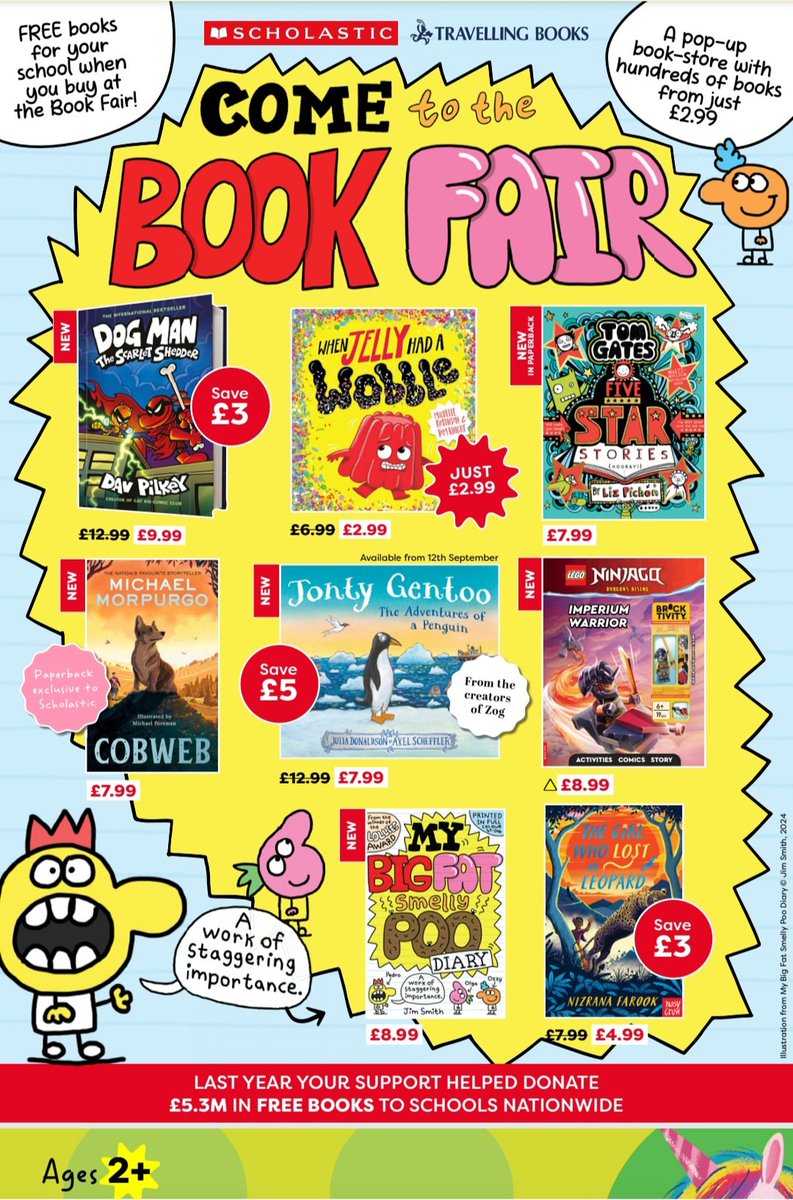We have a <a href="/Scholastic/">Scholastic</a> Book Fair arriving next week. The Book Fair will be open after school every day from Monday to Friday and also before school at 8:30am Tuesday to Friday. Please come along to see the fabulous display of books this term 📚