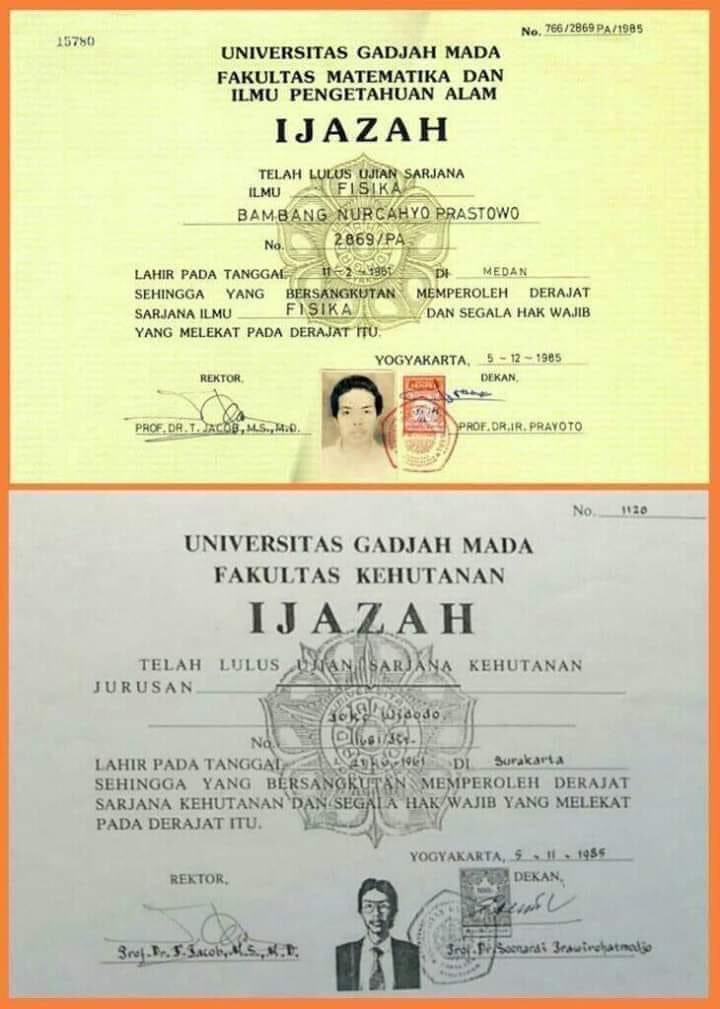 ike_hw71's tweet photo. Ijasah Mulyono cuma fotokopian, aslinya dimakan genderuwo 🤣 https://t.co/qXQrgecIVC
