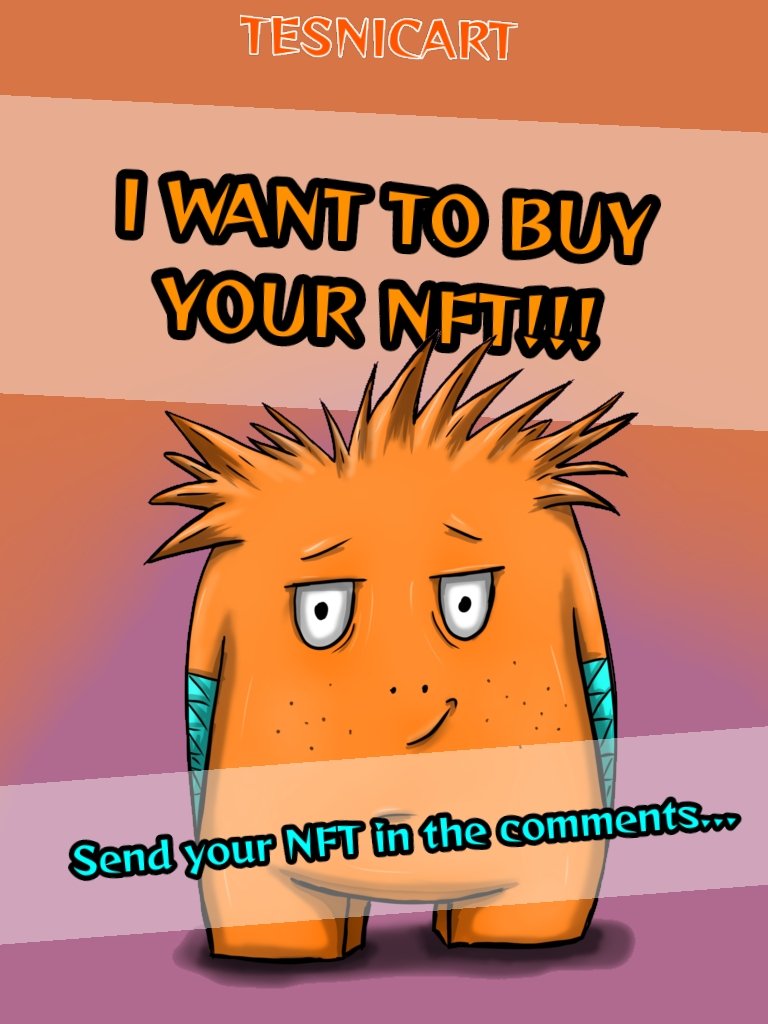 GOOD MORNING TO EVERYONE ☕️🫂

I want to buy one NFT this weekend 🤗😇

If you have something for sale, just follow these steps:👇

👉 Follow me ✅️
👉 Repost this post  🔄
👉 Share your art in the comments 📨
👉 And don't forget to tag 3 friends 🫂

Let's go! 🚀🎨⏳️