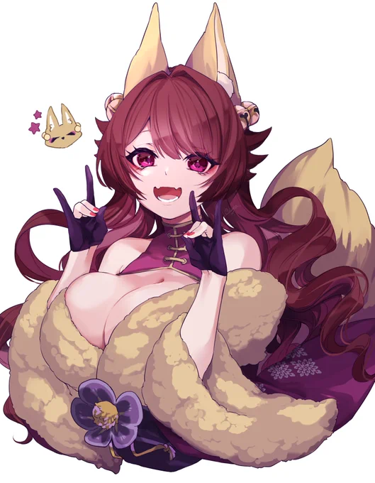 可愛いアピしてくれたVさんを描かせていただく突発企画三人目。古槻このみさん描かせていただきました! 