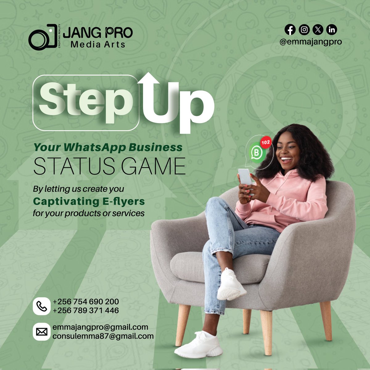 Step up your status updates about your business....