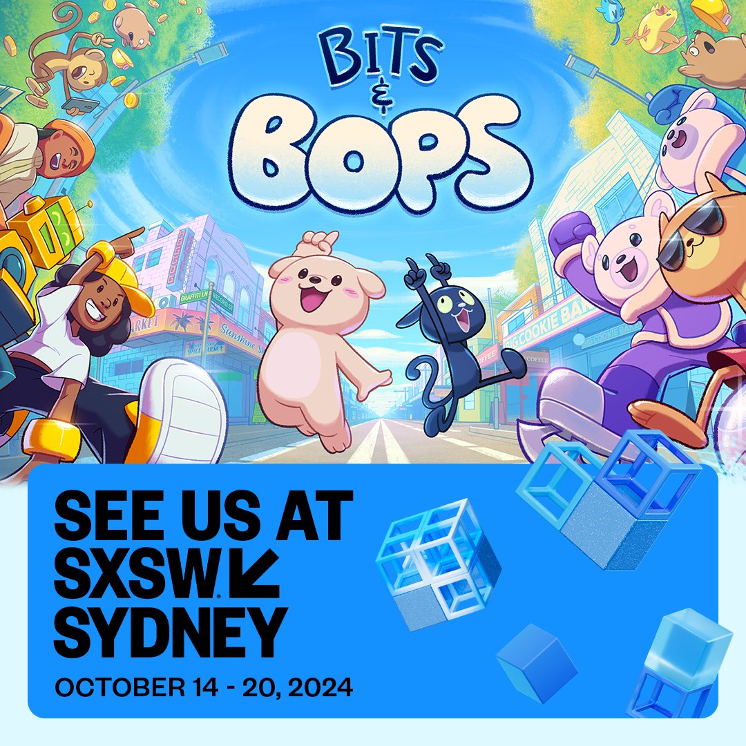 Bits &amp; Bops is back at SXSW Sydney this month! 🥰

We'll have a bunch of completely new minigames, and if you ask nicely we might let you play them 👀

Catch us in the UTS Great Hall on:
- Thursday the 17th (10am-2pm)
- Sunday the 20th (11am-5pm)

See you there! 😊