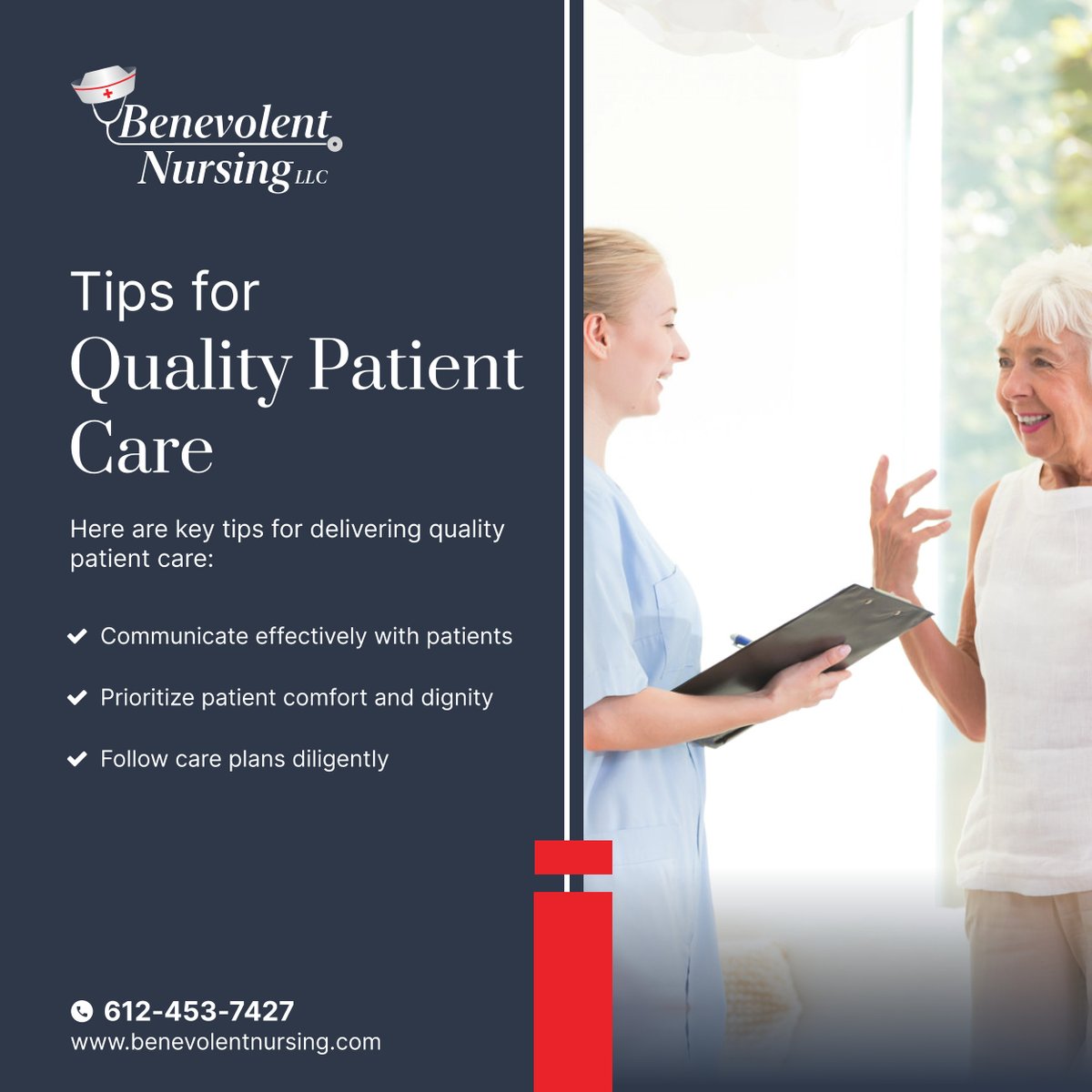 BenevolentMN's tweet photo. Delivering quality patient care requires commitment and skill. Explore our tips to enhance your care practices and make a positive impact! 

#HealthcareStaffing #WoodburyMN #PatientCare https://t.co/I0R4Gncm9Q