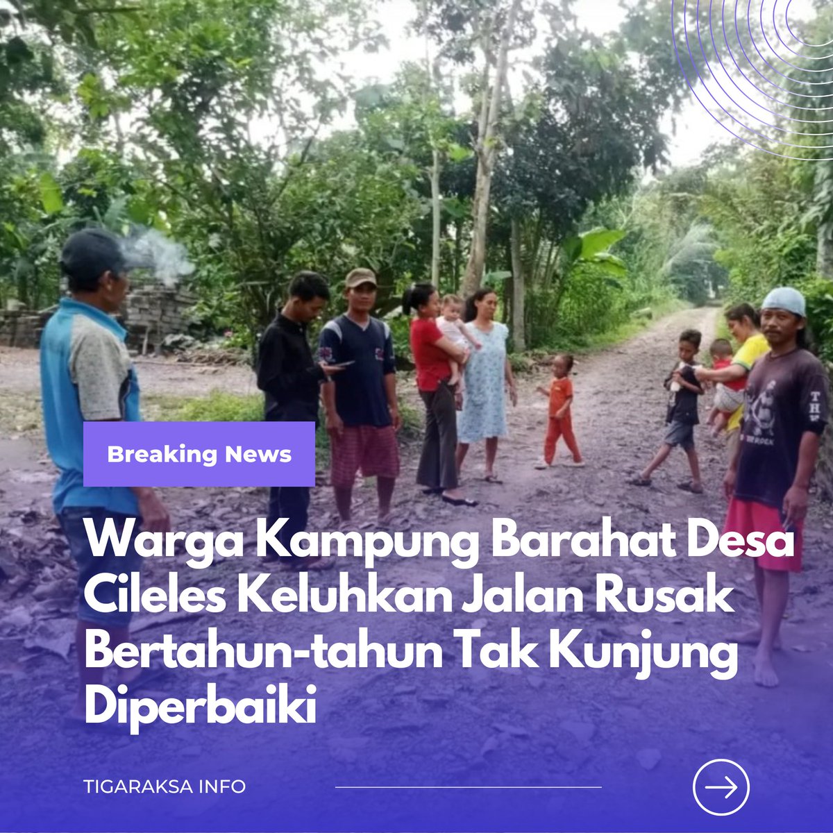 Warga kampung Barahat Desa Cileles Kecamatan Tigaraksa, mengeluhkan kondisi jalan yang rusak parah namun sudah lama bertahun-tahun tak kunjung di perbaiki, jalan rusak tersebut sepanjang 500 meter.

#tigaraksa #tigaraksainfo #intotigaraksa #kecamatantigaraksa