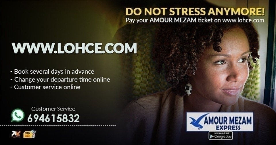 You want to travel to Bamenda? book your Amour Mezam ticket online now on lohce.com/amourmezam or Just download the *Amour Mezam* App on Google Play Here bit.ly/453i95G

#WeekendNoStress