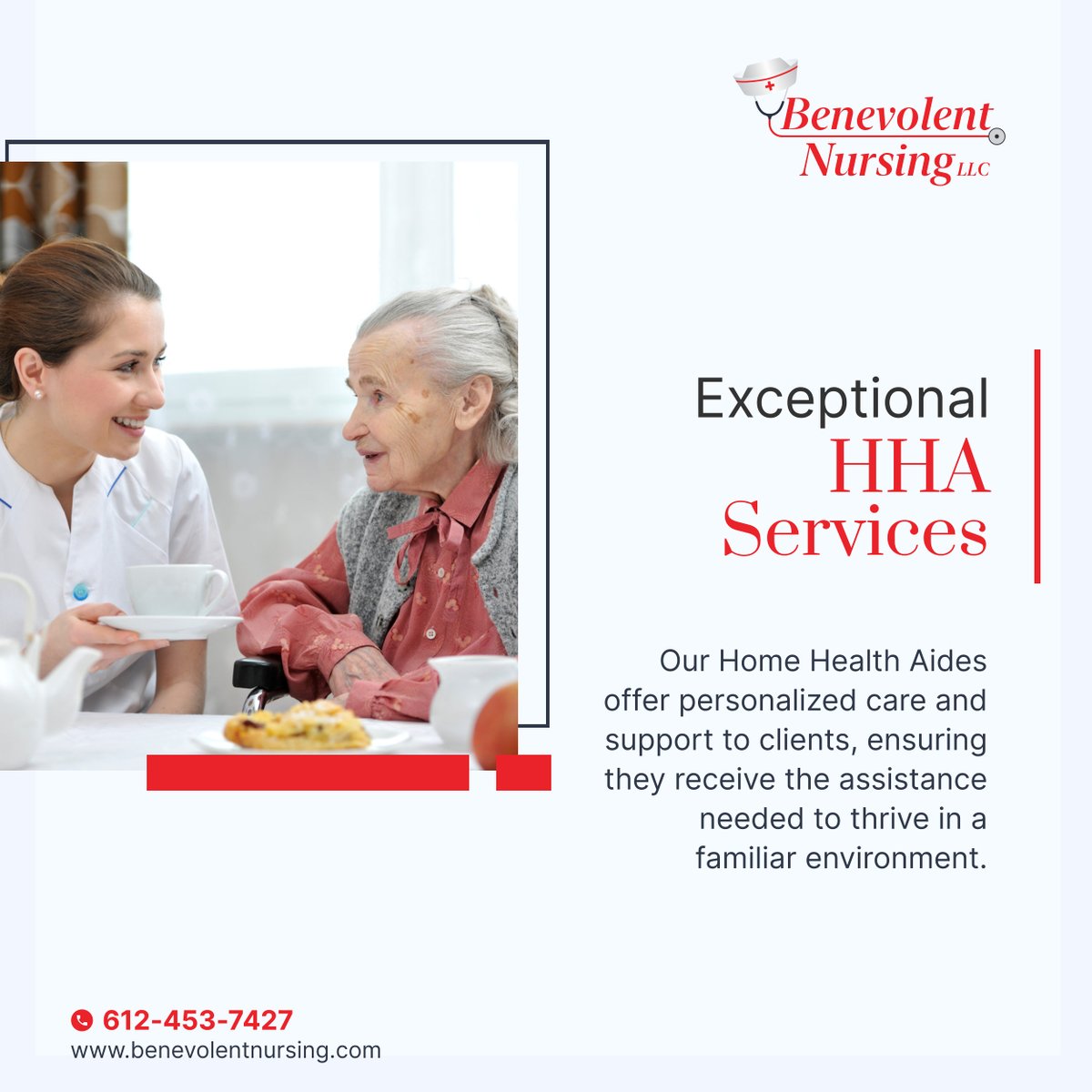 BenevolentMN's tweet photo. Elevate home care with our exceptional Home Health Aides who provide personalized support and companionship, promoting a higher quality of life. Contact us today! 

#HealthcareStaffing #WoodburyMN #HomeHealthAides https://t.co/m67JXdZbZV