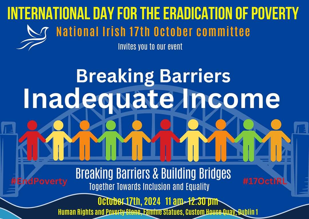 A society can be truly measured by the way they look after their poorest.  The effect of poverty reduces me.
#BreakingBarriers  #EndPoverty #17octIRL bit.ly/3Boe0yW 
17october.ie