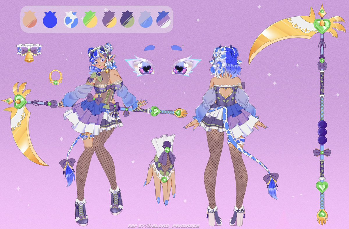 Milky Mooria Berry 🫐🐮💫| Blueberry Cow Vtuber tweet media