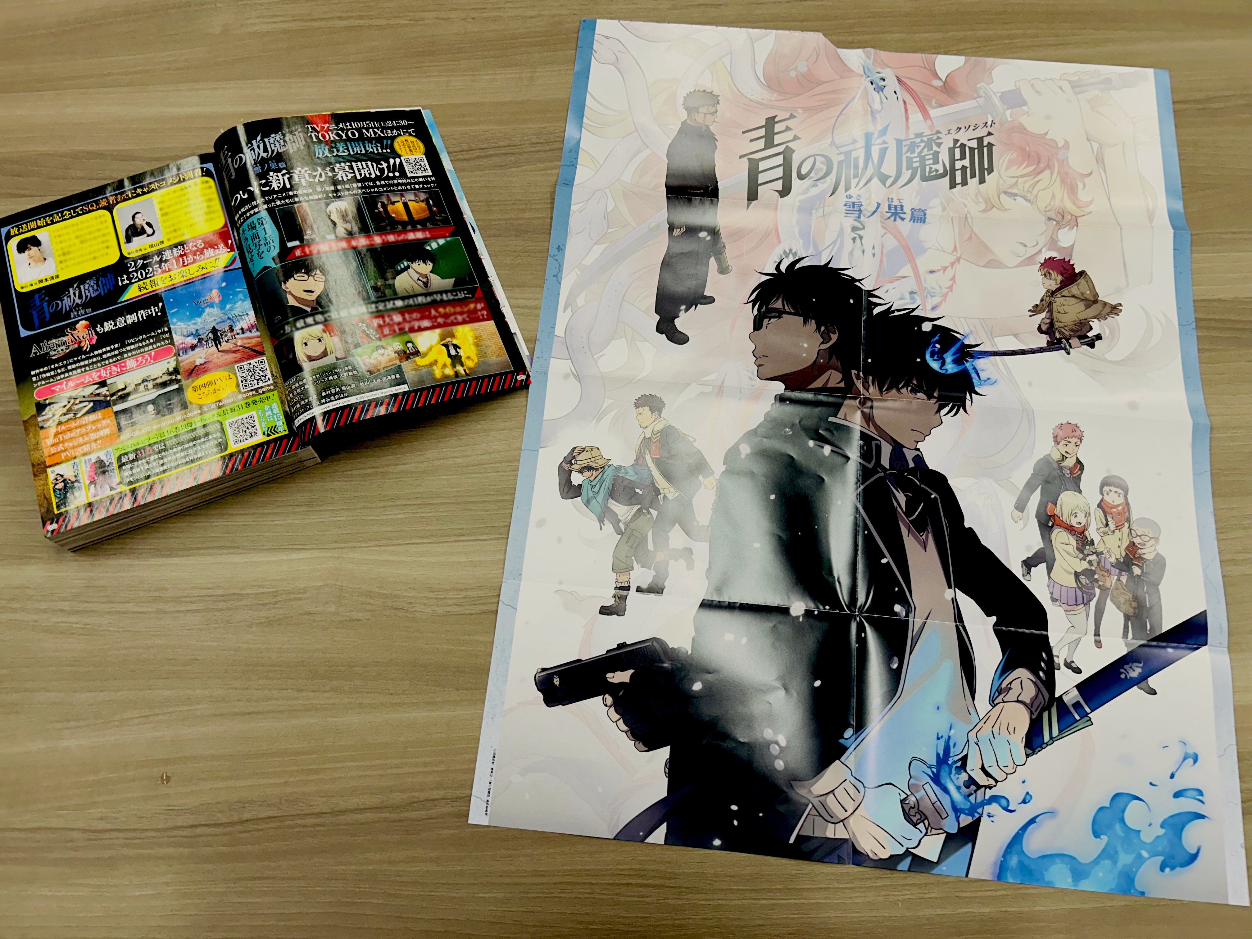 青の祓魔師 メタリックポスター 抽選 デジタルジャンプSQ定期購読者限定 青の祓魔師 ジャンプSQ定期購読者限定抽選当選品 メタリック