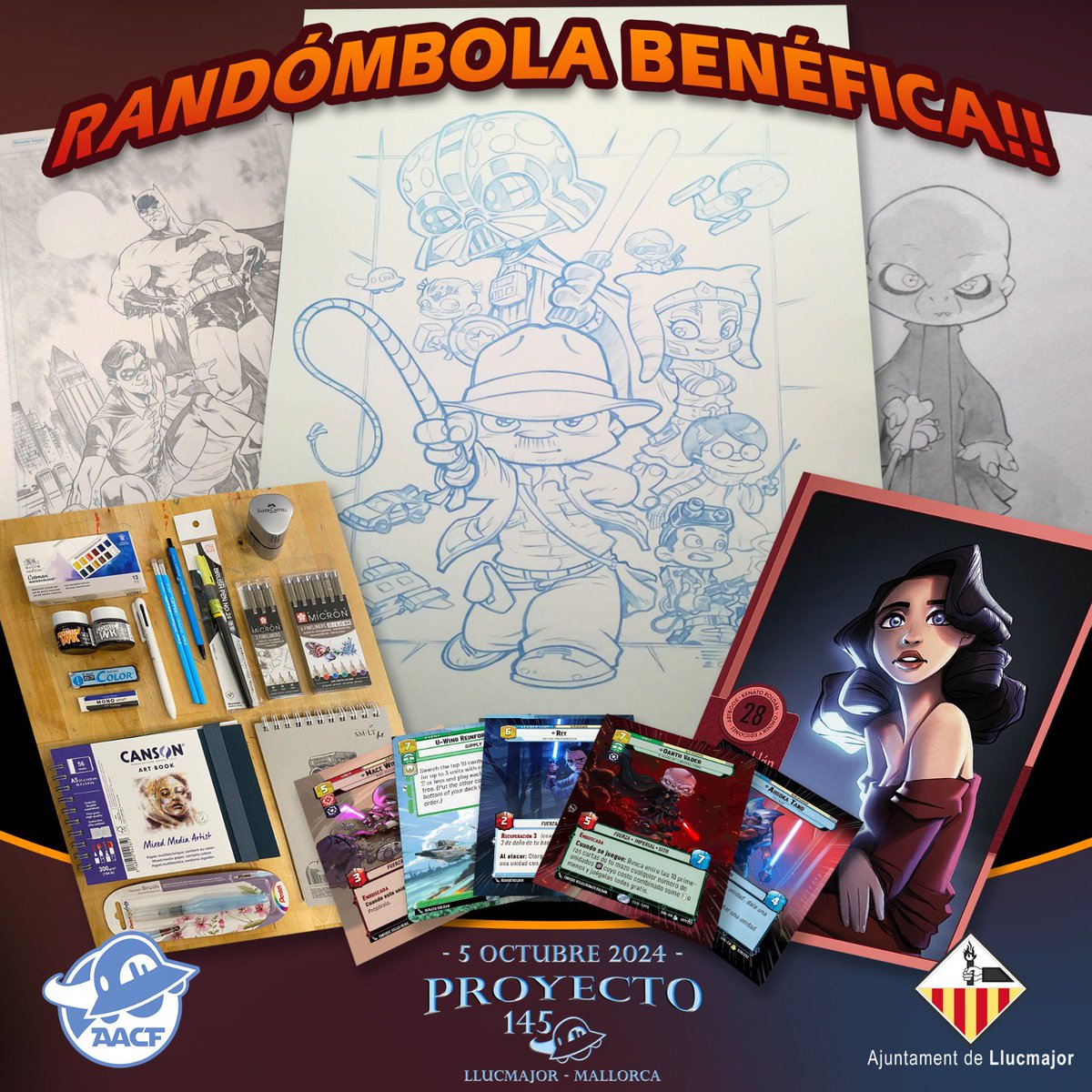 Aqui tenéis los premios de la Randómbola solidaria! que incluye
Todo esto por la irrisoria cifra de 5€ la papeleta!!

Nos vemos el sábado 5 a las 4 PM en el Llucmajor