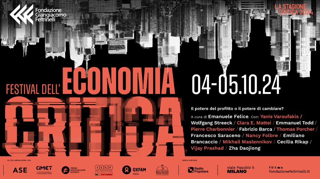 "L'economia come scienza separata è irrealistica e fuorviante se presa come guida per la pratica. E' solo un elemento - un elemento molto importante, è vero - di uno studio più ampio, la scienza del potere". 
Bertrand Russell, Power, 1938
Al via il Festival dell'Economia Critica.