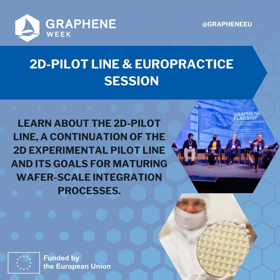 GrapheneEU's tweet photo. Join us at the 𝟮𝗗-𝗣𝗶𝗹𝗼𝘁 𝗟𝗶𝗻𝗲 &amp; 𝗘𝘂𝗿𝗼𝗽𝗿𝗮𝗰𝘁𝗶𝗰𝗲 𝗦𝗲𝘀𝘀𝗶𝗼𝗻 at #𝗚𝗿𝗮𝗽𝗵𝗲𝗻𝗲𝗪𝗲𝗲𝗸𝟮𝟬𝟮𝟰 ! Want to know more? Check out our programme: https://t.co/Pj5h7naqyr #2DMaterials #MaterialScience #2DPilotLine https://t.co/r1X7pcQzYu