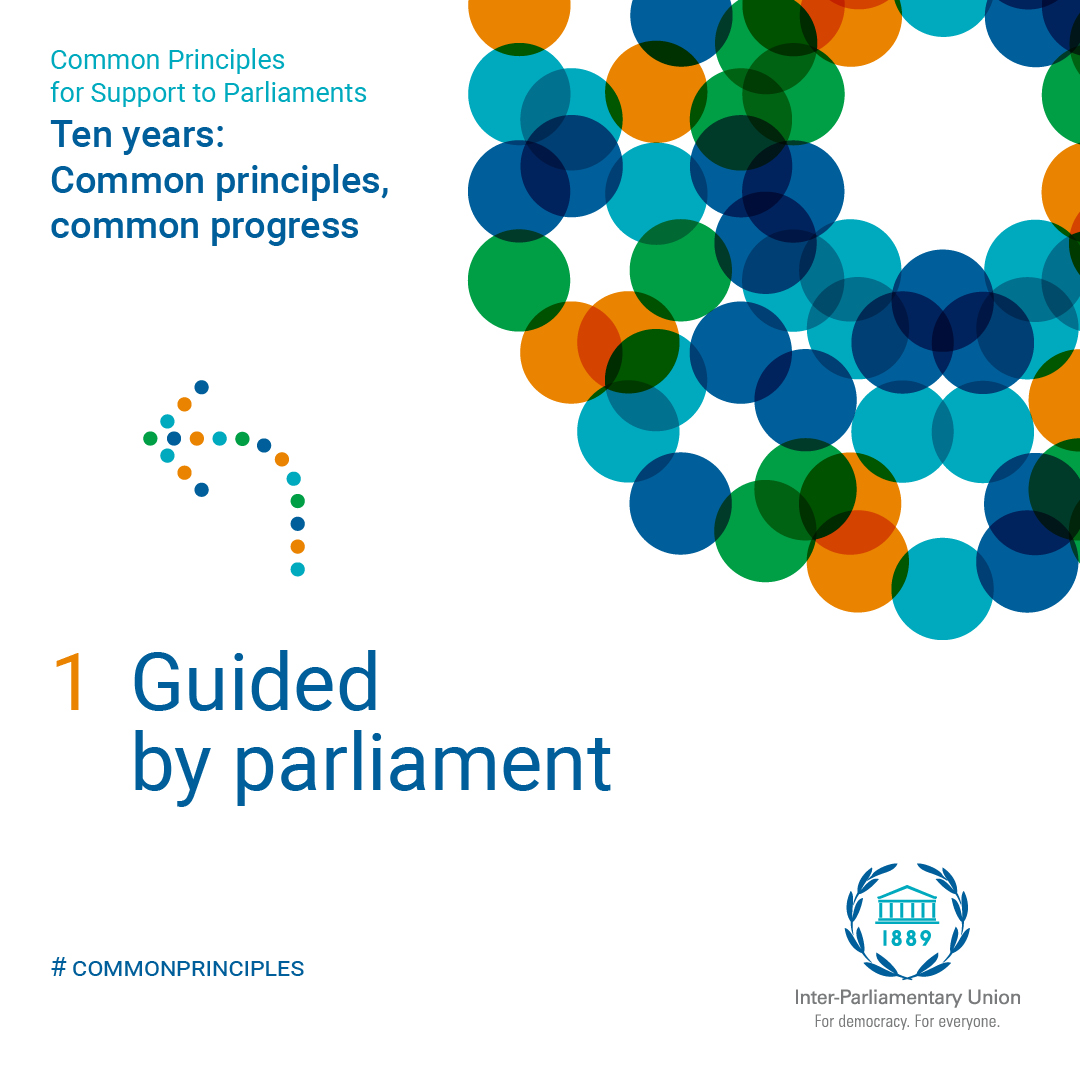 IPUparliament's tweet photo. Celebrating 10 years of #IPU #CommonPrinciples for support to parliaments
Principle1️⃣-Support should be guided by the needs of parliaments
Example - Adopted by #Germany's @Bundestag🇩🇪, who prioritize inclusive relationships between themselves + partners.
➡️https://t.co/La7z5J5xxC https://t.co/PlwpO2jhYg