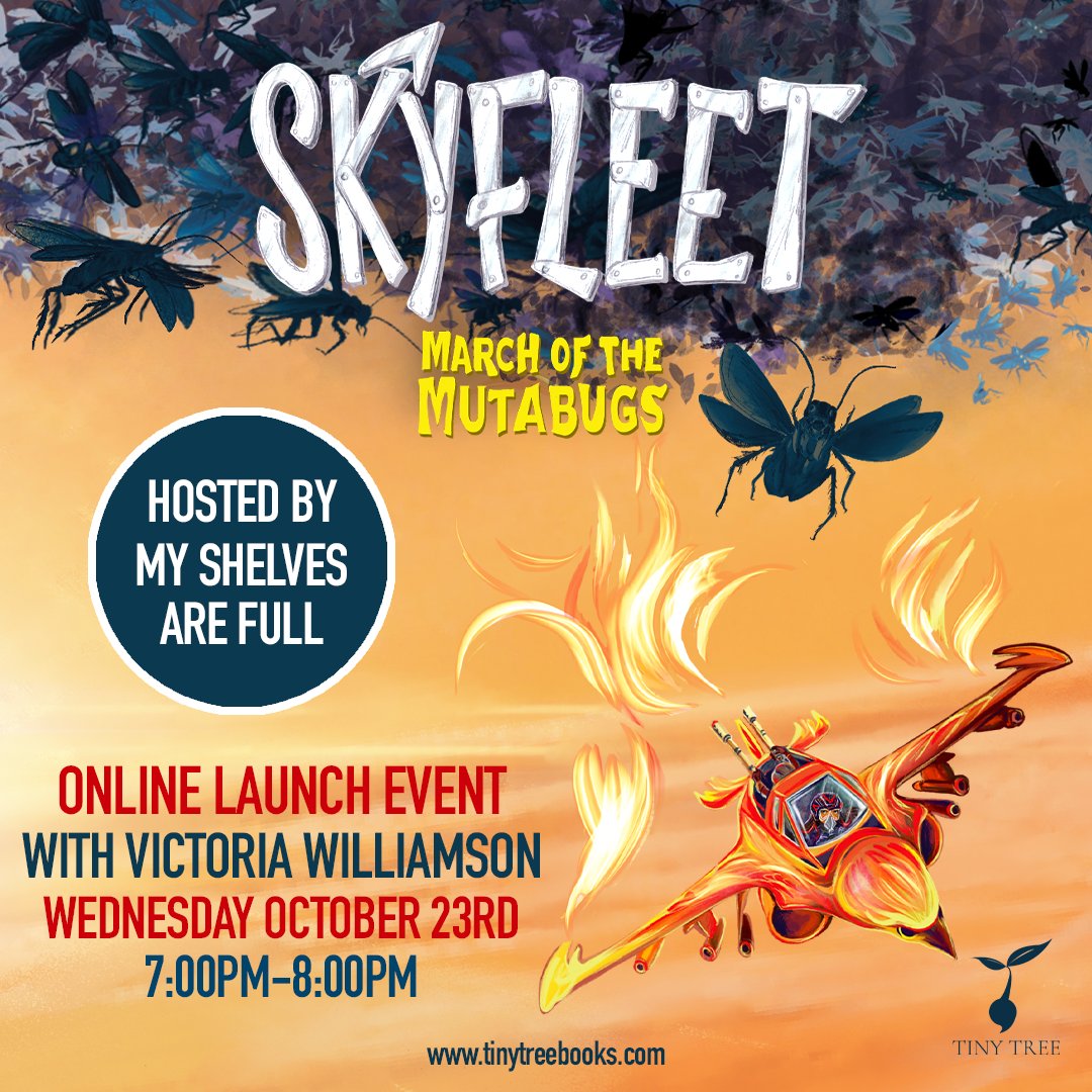 You're invited to the 'Skyfleet: March of the Mutabugs' online launch!

October 23rd 2024. Live on Zoom from 7pm w/ author <a href="/strangelymagic/">Strangely Magical</a>.

Hosted by <a href="/erinlynhamilton/">@ErinLynHamilton</a>

Sign up here: bit.ly/3TQ6FP9