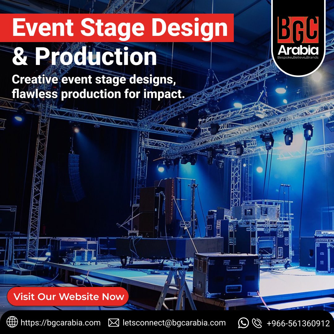 BGCArabia's tweet photo. 🎨 Where Creativity Meets Craft: At #BGCArabia, we transform your stage into a masterpiece
📞 Chat with us now on #WhatsApp!
🌐https://t.co/c4sdFMjXee
#StageDesign #CreativeStage #EventDesign #StageCraft #StageSetup #SaudiArabia #Jeddah https://t.co/czd9HUneWr