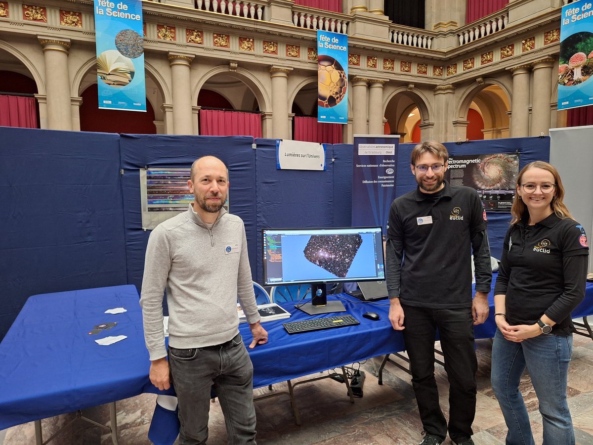 Matthieu Bethermin (@matbethermin) on Twitter photo Prêt pour acceuillir les scolaires sur le stand stand de l'<a href="/ObsStrasbourg/">Obs Strasbourg</a> à la <a href="/Fetedelascience/">Fête de la science</a>. Au programme, <a href="/Euclid_FR/">Euclid France</a>, JWST, XMM, et SVOM. Avec les supers polos Euclid France! Prêt pour acceuillir les scolaires sur le stand stand de l'<a href="/ObsStrasbourg/">Obs Strasbourg</a> à la <a href="/Fetedelascience/">Fête de la science</a>. Au programme, <a href="/Euclid_FR/">Euclid France</a>, JWST, XMM, et SVOM. Avec les supers polos Euclid France!