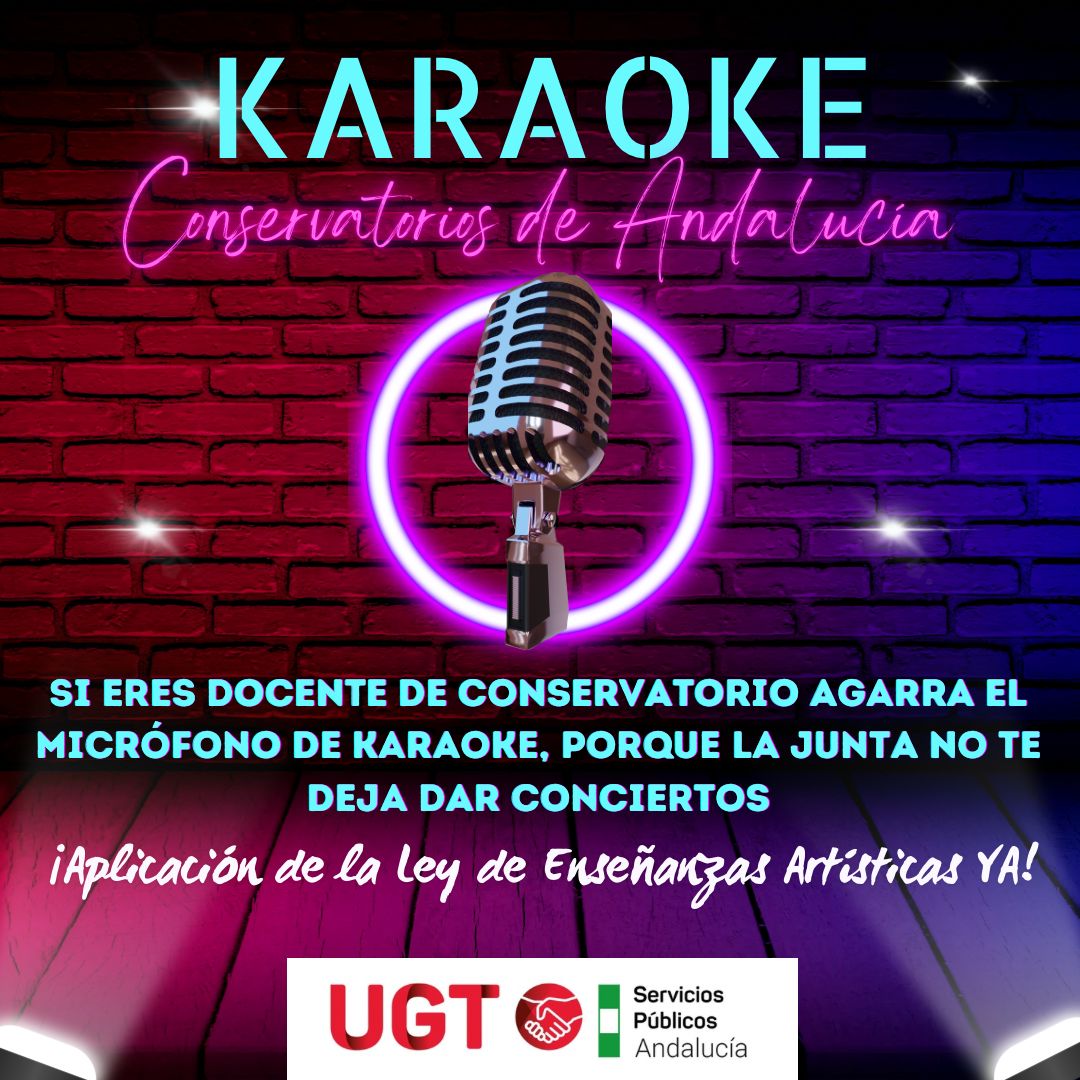 🔴UGT exige la implantación de la Ley de Enseñanzas Artísticas en Andalucía de forma inmediata ugtserviciospublicosandalucia.es/index.php/ense… #MenosRatio #MenosBurocracia #MásPlantilla #Esenciales #UGT