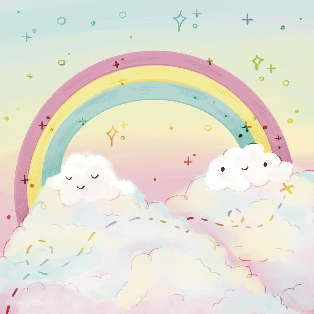 Day 4 of #peachtober24 is Sky! ☁️🤍