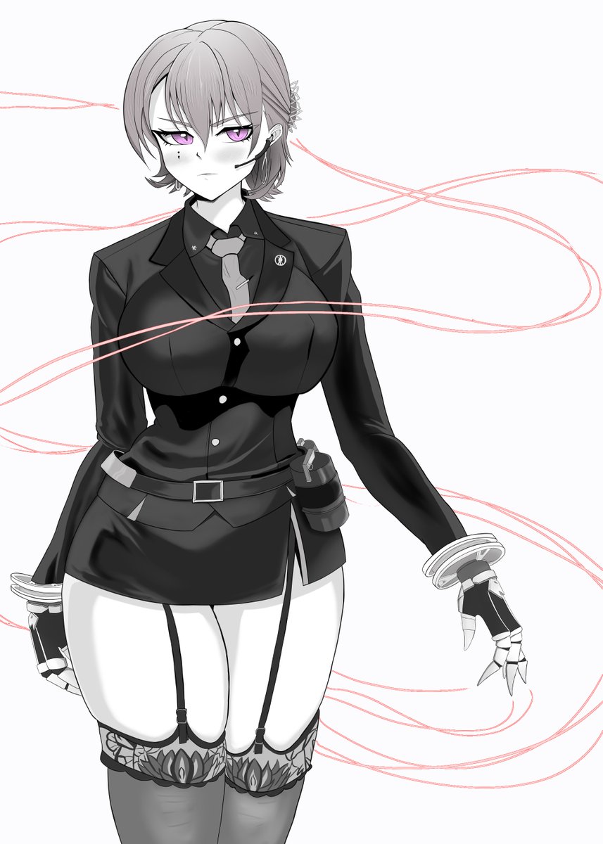 モノクロを練習。
いつか同人誌とか描いてみたいですねぇ… 