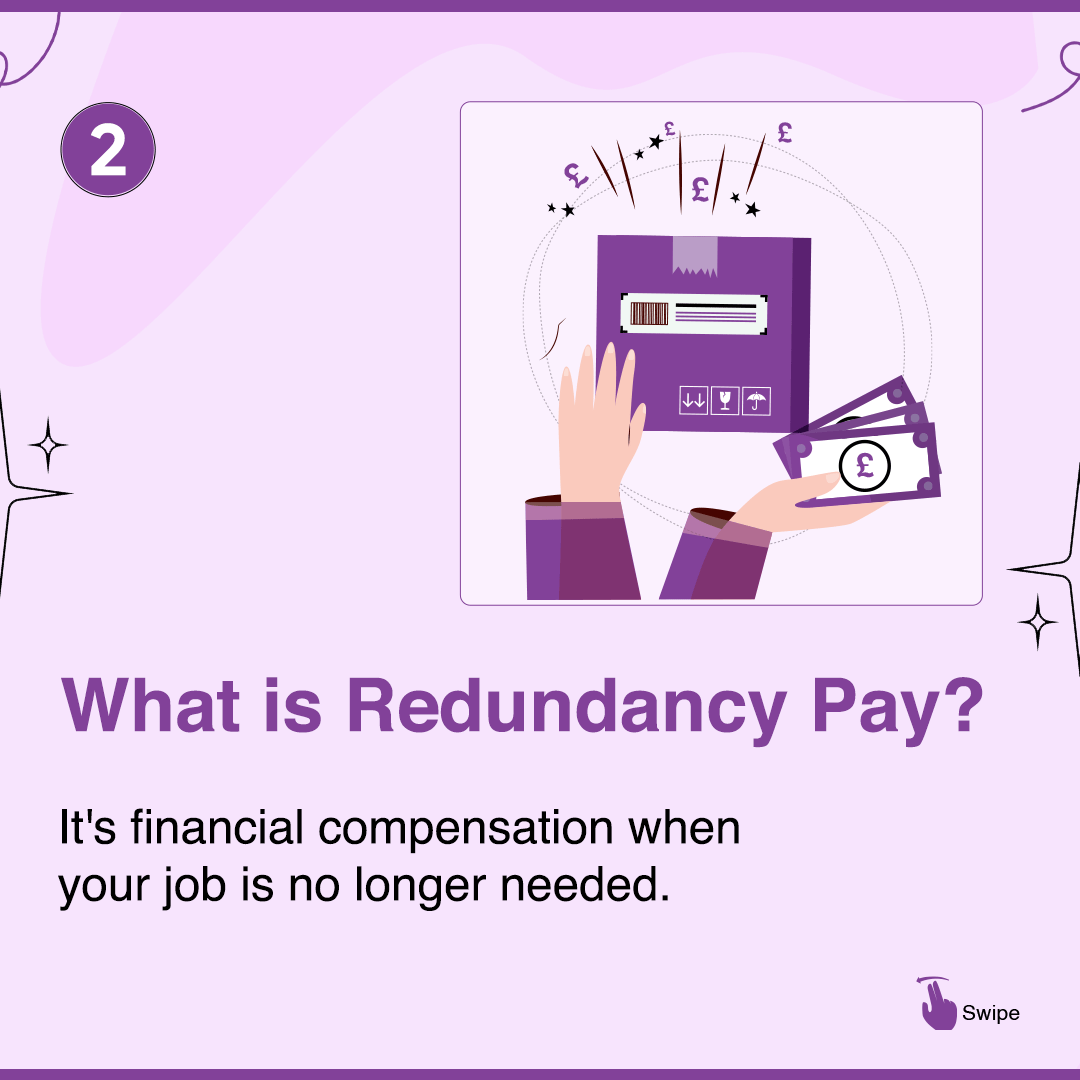 #2
Understand your redundancy pay and tax entitlements. Don't panic; swipe through to know your rights and benefits.
#redundancypay #financialentitlements #taxfreeallowance #hmrc #employmentrights #workbenefits #gardenleave #noticepay #employmentlaw