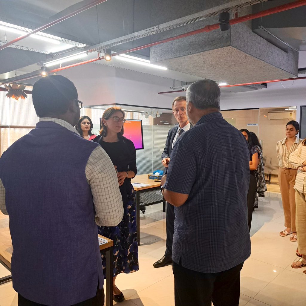 French Embassy in India 🇫🇷🇪🇺 (@franceinindia) on Twitter photo 🇫🇷 Amb. to #OECD, <a href="/AdeMontchalin/">Amélie de Montchalin</a> is participating today and tomorrow in the Kautilya Economic Conclave in Delhi, where she’ll share her inputs on key topics, in particular on green finance & AI. She also visited <a href="/WadhwaniAI/">Wadhwani AI</a> , an NGO working on social & health issues with AI. 🇫🇷 Amb. to #OECD, <a href="/AdeMontchalin/">Amélie de Montchalin</a> is participating today and tomorrow in the Kautilya Economic Conclave in Delhi, where she’ll share her inputs on key topics, in particular on green finance & AI. She also visited <a href="/WadhwaniAI/">Wadhwani AI</a> , an NGO working on social & health issues with AI.