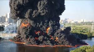 MomsSol's tweet photo. #DemsUnited
#VoteBlueToStopProject2025

🚨Project 2025 - Dismantling of the Environmental Protection Agency 🚨

The EPA was established December 2, 1970 to protect human health and the environment.

The burning Cuyahoga River in Cleveland, Ohio, in 1969 led to a national outcry and criminal charges against major steel companies.
On June 22, 1969, an oil slick caught fire on the Cuyahoga River just southeast of downtown Cleveland, Ohio. The image that the "the river caught fire" motivated change to protect the environment. However, this was in fact the thirteenth recorded time that the river had caught fire since 1868.  This event was the major driving force in the establishment of the EPA.

Project 2025 dismantling of the EPA will mean Oil Refineries no longer have to control the noxious gases being released into the air or treating the water used in processes prior to being released. Chemical plants will have zero regulations to protect citizens living nearby.
Your neighbor will be free to dump the oil from their car into the nearby creek. Your local oil change business will no longer be required to capture and recycle used oil.

Air pollution will be out of control.  Our rivers, lakes, and ocean along state borders would be rife with pollution.

The health of our citizens would be profoundly affected!
A rise of major life threatening medical concerns, major increases in child IQ loss and adult hypertension, heart disease, and stroke.

But, those behind and those financing Heritage Foundation do not believe the EPA is critical to our existence.  They would do this help their wealthy donors  in the oil, chemical, and industries.