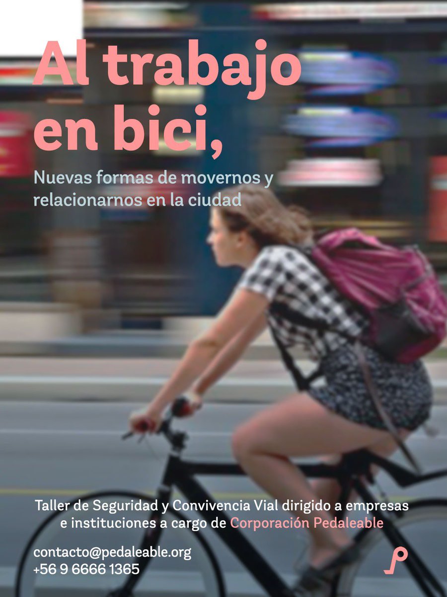 pedaleable_org's tweet image. El taller de seguridad y convivencia vial 'Al trabajo en bici', se encuentra orientado a empresas e instituciones interesadas en la capacitación y el estímulo del uso de la bicicleta en la movilidad.
Si quieres más información escríbenos a contacto@pedaleable.org.

#SúbeteAlaBici