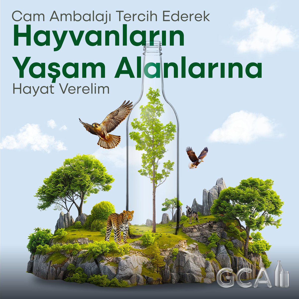 gcaturkiye's tweet image. Doğa ve hayvanları korumak hepimizin sorumluluğu! #Camambalaj çözümlerimizle hem doğayı hem de dostlarımızın yaşam alanlarını gözetiyoruz. Daha iyi bir dünya için birlikte hareket edelim!​
#GCA #glasscontainers  #glasspackaging #hayvanlarıkorumagünü #animalprotectionday