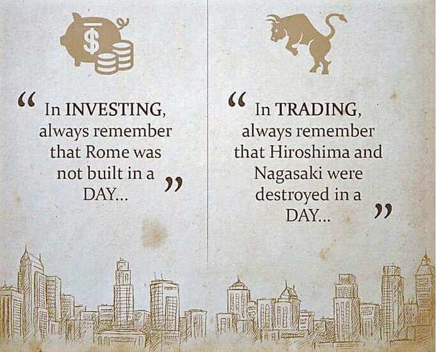 QCompounding's tweet photo. 11. Investing versus trading: https://t.co/fRC4Rp6GyK