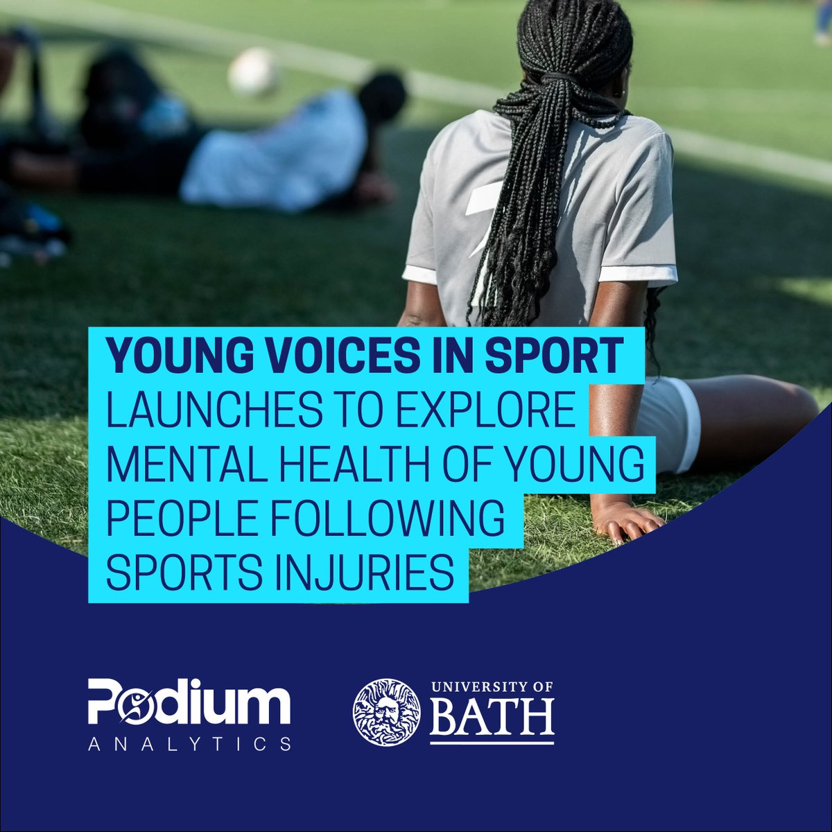 University of Bath News (@uniofbathnews) on Twitter photo 'Young Voices' our latest research project with <a href="/PodiumAnalytics/">Podium Analytics</a> will explore the mental health challenges faced by young people experiencing sporting injuries.
Find out more: bit.ly/4dB7Vg7
The research team is led by the talented <a href="/LeeJMoore1/">LeeMoore</a> and <a href="/mscwheatley/">Catherine Wheatley</a> 'Young Voices' our latest research project with <a href="/PodiumAnalytics/">Podium Analytics</a> will explore the mental health challenges faced by young people experiencing sporting injuries.
Find out more: bit.ly/4dB7Vg7
The research team is led by the talented <a href="/LeeJMoore1/">LeeMoore</a> and <a href="/mscwheatley/">Catherine Wheatley</a>