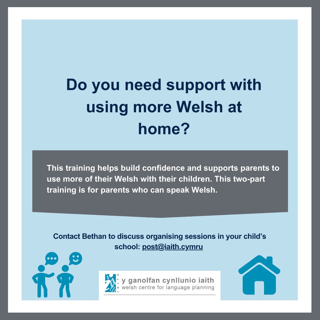 Wyt ti angen cefnogaeth i ddefnyddio rhagor o Gymraeg yn y cartref?

Do you need support with using more Welsh at home?

post@iaith.cymru

#yagym #cymraeg #cymru #welsh #wales #hyfforddiant