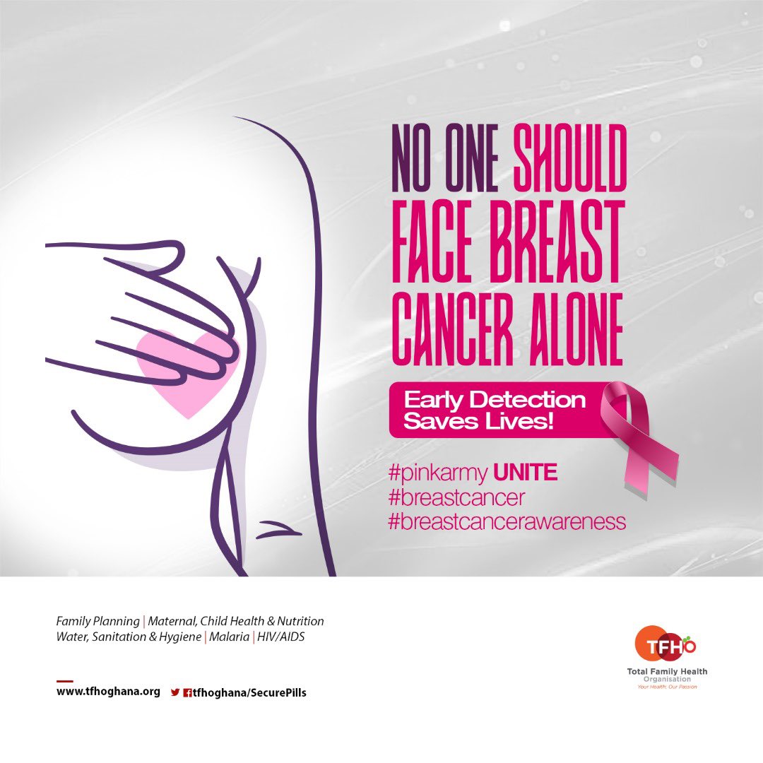 💗 Breast Cancer Awareness Month 💗
NO ONE should face breast cancer alone.

Early detection can save lives! Take charge of your health and encourage your loved ones to do the same. 
#Pinktober #BreastCancerAwarenessMonth 
#earlydetectionsaveslives
