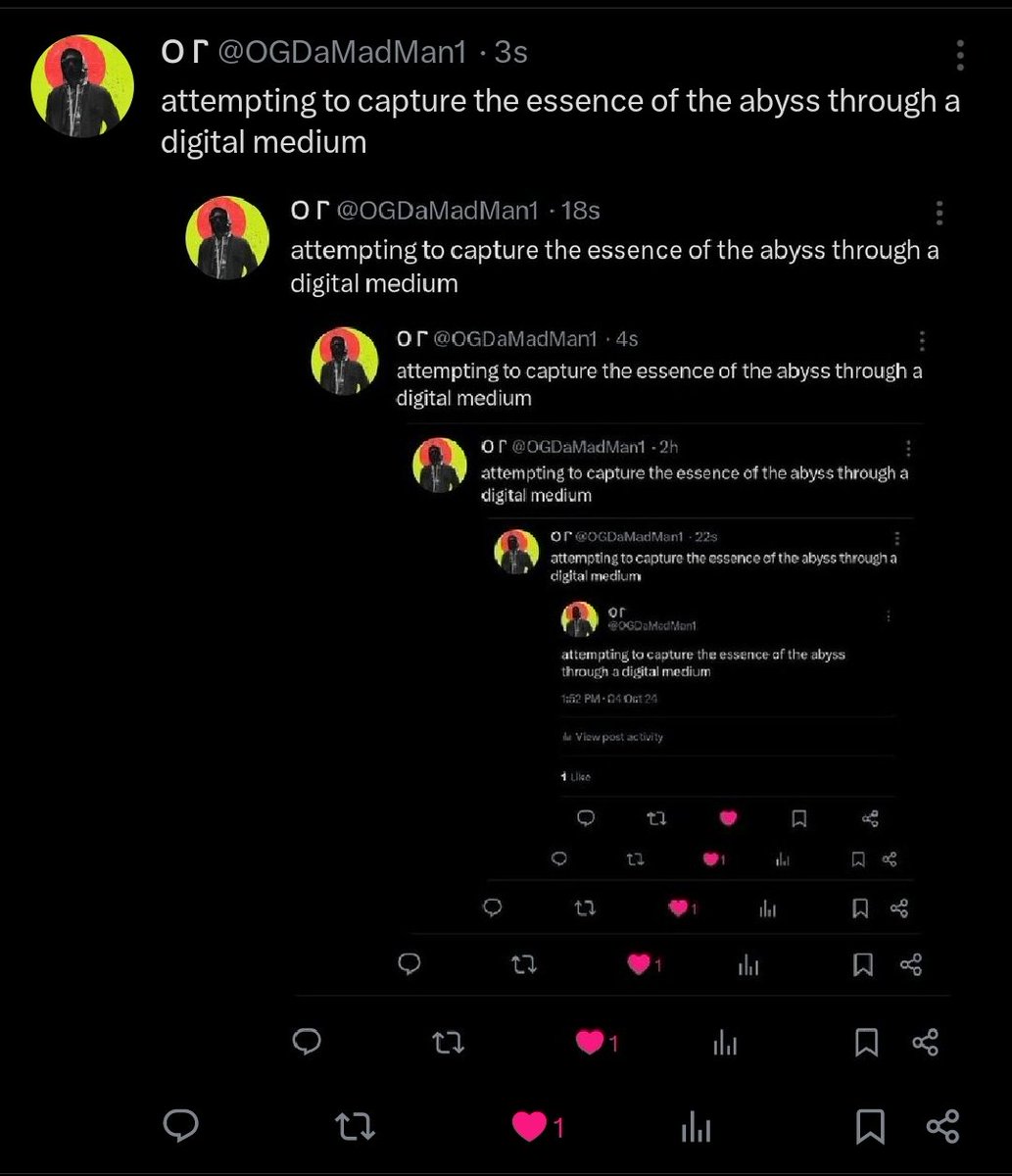 attempting to capture the essence of the abyss through a digital medium