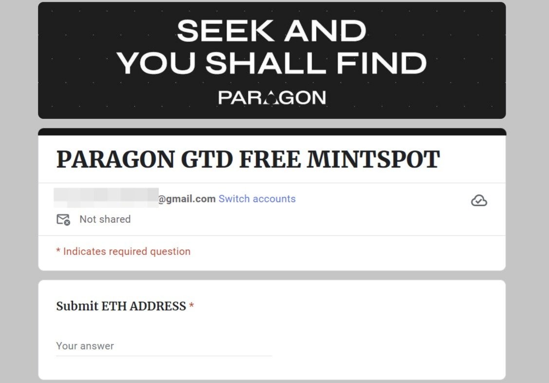 FILL ASAP!!!

Paragon Educational Campaign live

The first to fill the form correctly gets a GTD spot the remaining will be raffled among late fillers

docs.google.com/forms/d/e/1FAI…

Good luck to y'all!