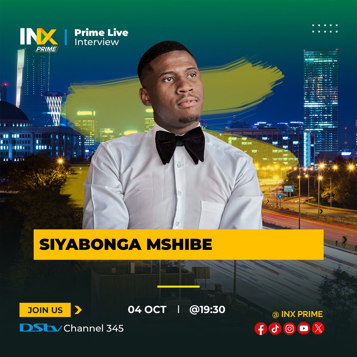 info_sayipa's tweet photo. PRIME LIVE INTERVIEW 😃🤩

Join Us Later On Today On @InxPrime As They Interview Our Chairman @SiyaMshibe - Talking All Things Gala Dinner 2024! 💫

Tickets Available On Our Both Our Bio &amp; Website. 🎟️

#October
#SAYIPA
#YouthInProperty
#Education
#RealEstate
#SAYIPAGalaDInner2024 https://t.co/UTlMlP3af3