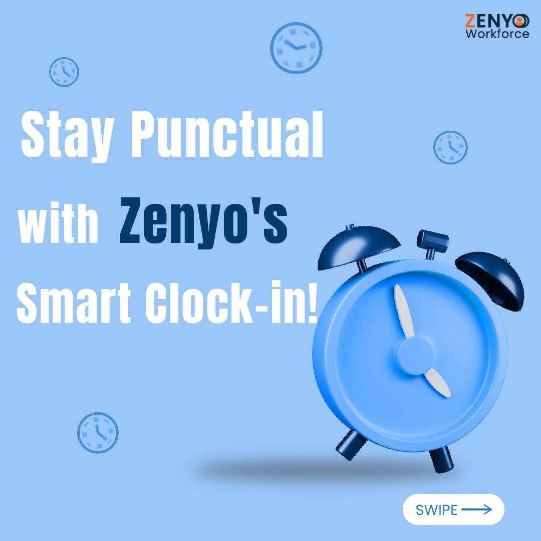 ZenyoWorkforce's tweet photo. With Zenyo Workforce's clock-in/clock-out feature, being on time and in the right place is easier than ever. Perfect for both office and remote work.
Learn More: https://t.co/HoSYgmRlr5
#Remote #TimeManagement #ClockInClockOut #OfficeLife #Productivity #OnTime #WorkSmart https://t.co/NGqHsozS2t