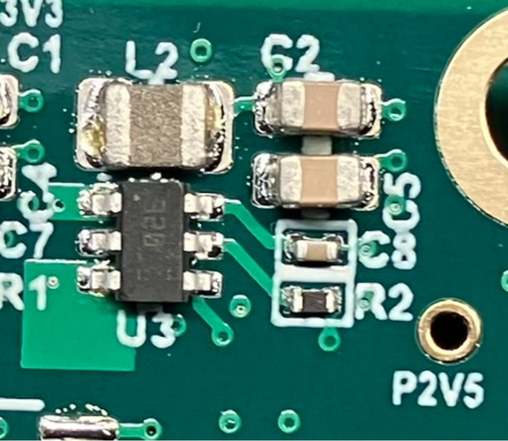 thinkedgesci's tweet image. This circuit has been a workhorse for getting multiple efficient rails.  12V input, 2A switch, runs cool.  I incorporate the block and adjustment resistor on my high level schematic and use it multiple times per board.  About $2.