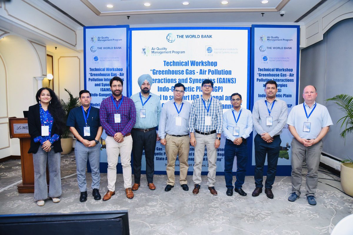 Mr. Gurharminder Singh <a href="/GurharminderS/">Dr. Gurharminder Singh</a> , JD presented the key recent initiatives of <a href="/PbGovtIndia/">Government of Punjab</a> for #AirQualityManagement &amp; #GHGEmission control in 5 Days Technical Workshop on #GAINS Tool being organised by <a href="/WorldBankIndia/">World Bank India</a> &amp; <a href="/IIASAVienna/">IIASA</a> for #IGP States of INDIA 🇮🇳 at #NewDelhi.